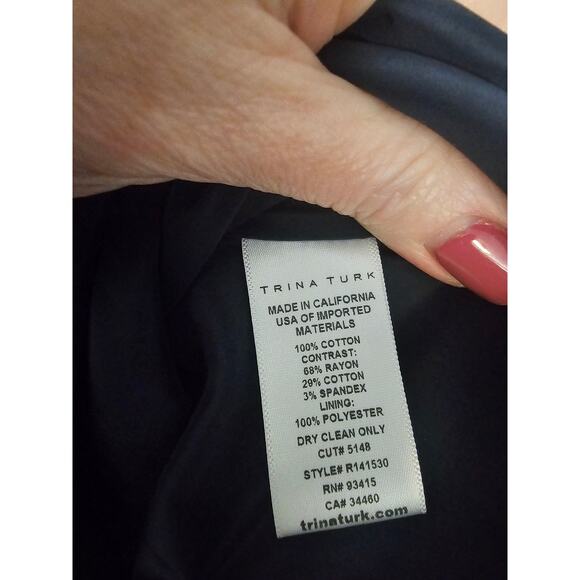 Trina Turk Aptos Dress sz 8 geometric multi color sleeveless dress - Picture 6 of 8